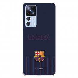 Funda para Xiaomi 12T del FC Barcelona Barsa Fondo Azul  - Licencia Oficial FC Barcelona