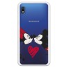 Funda para Samsung Galaxy A10 Oficial de Disney Mickey y Minnie Beso - Clásicos Disney