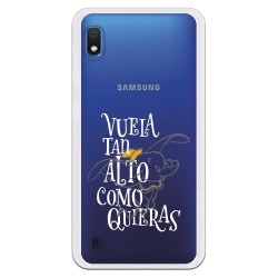 Funda Oficial Disney Dumbo Vuela tan algo Clear para Samsung Galaxy A10