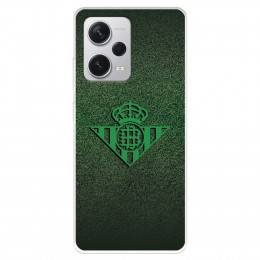 Funda para Xiaomi Redmi Note 12 5G del Real Betis Balompié Escudo Verde Fondo trama  - Licencia Oficial Real Betis Balompié