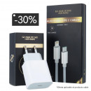 Pack Charge - Chargeur Charge Rapide iPhone + cable Type C/Lightning