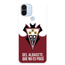 Funda para Xiaomi Redmi A2 del Albacete Balompié Escudo "Del Albacete que no es poco"  - Licencia Oficial Albacete Balompié