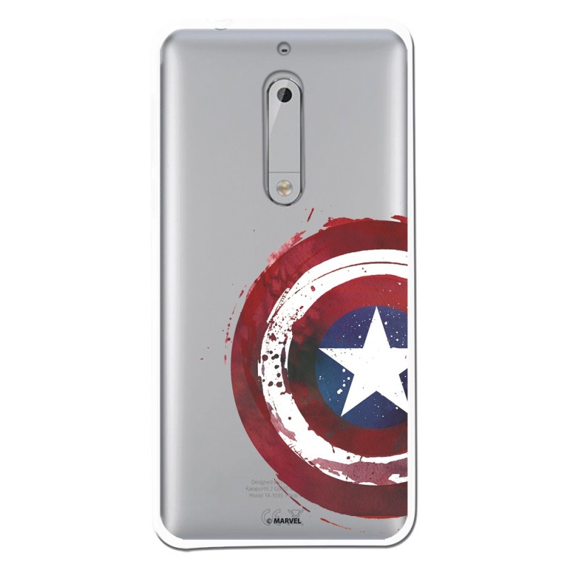 Funda Oficial Escudo Capitan America para Nokia 5