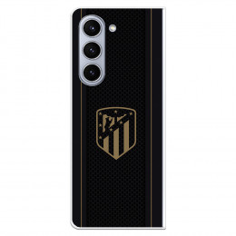 Funda para Samsung Galaxy Z Fold 5 del Atlético de Madrid Escudo Dorado Fondo Negro  - Licencia Oficial Atlético de Madrid