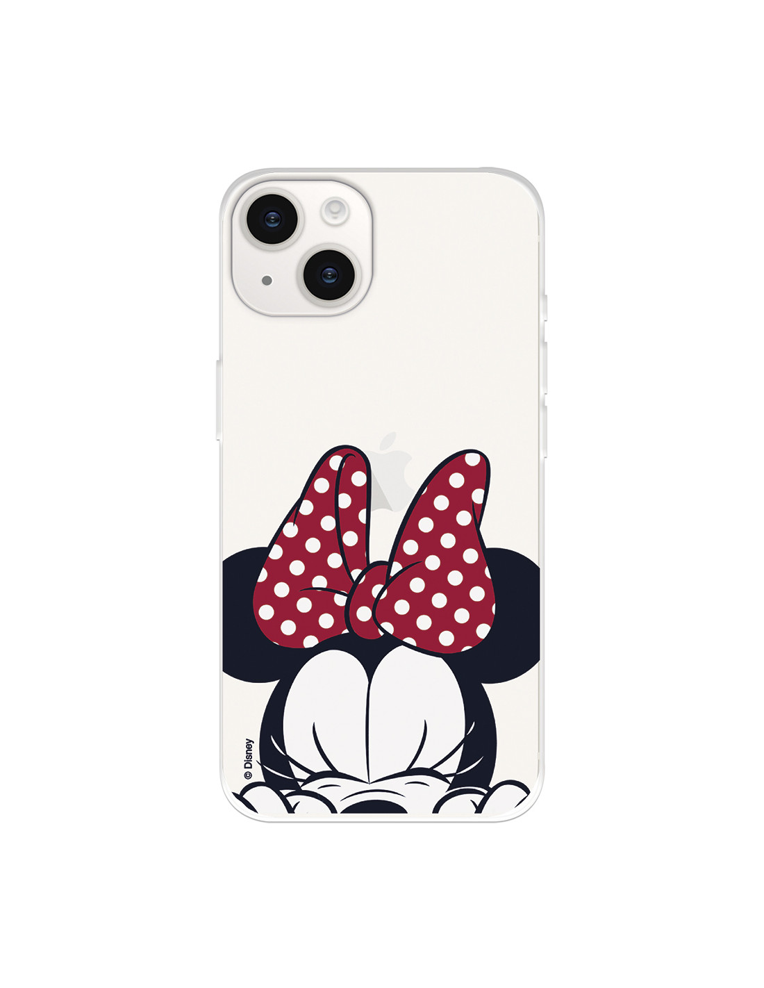 Coque pour iPhone 15 Officielle de Disney Minnie Visage - Classiques Disney