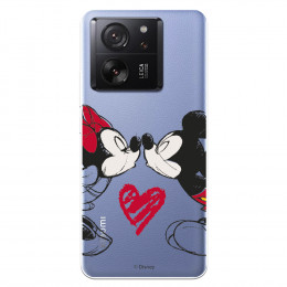 Funda para Xiaomi 13T Oficial de Disney Mickey y Minnie Beso - Clásicos Disney