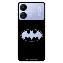Funda para Xiaomi Poco C65 Oficial de DC Comics Batman Logo Transparente - DC Comics