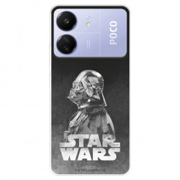 Funda para Xiaomi Poco C65 Oficial de Star Wars Darth Vader Fondo negro - Star Wars