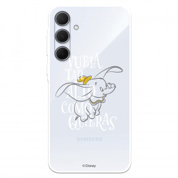 Funda para Samsung Galaxy A35 5G Oficial de Disney Dumbo Vuela tan Alto - Dumbo