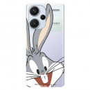 Coque pour Xiaomi Redmi Note 13 Pro Plus 5G Officielle de Warner Bros Bugs Bunny Silhouette Transparente - Looney Tunes