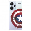 Coque pour Xiaomi Redmi Note 13 Pro Plus 5G Officielle de Marvel Captain America Écusson Transparente - Marvel