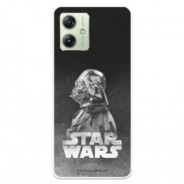 Funda para Motorola Moto G54 5G Oficial de Star Wars Darth Vader Fondo negro - Star Wars