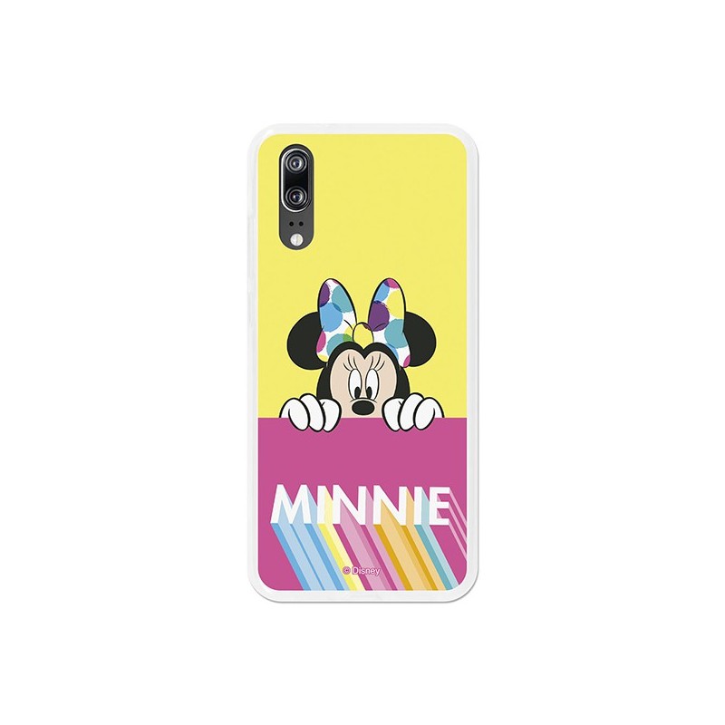 Funda Oficial Disney Minnie, Pink Yellow Huawei P20