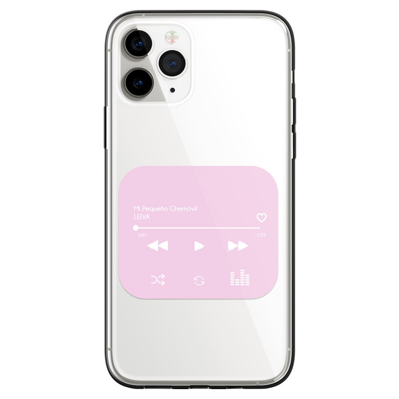 Funda Móvil - Canción Personalizada Rosa Pastel Funda Móvil - Canción Personalizada Rosa Pastel