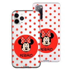 Funda Móvil Personalizada Disney con tu Nombre Minnie  Mouse - Licencia Oficial de Disney