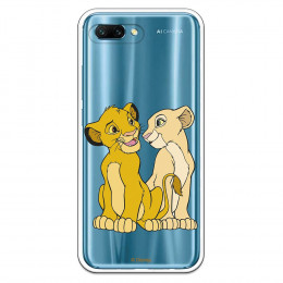 Carcasa Oficial Disney Simba y Nala transparente para Huawei Honor 10 - El Rey León- La Casa de las Carcasas