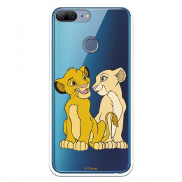 Carcasa Oficial Disney Simba y Nala transparente para Huawei Honor 9 Lite - El Rey León- La Casa de las Carcasas