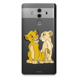 Carcasa Oficial Disney Simba y Nala transparente para Huawei Mate 10 Pro - El Rey León- La Casa de las Carcasas