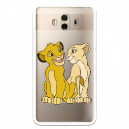 Carcasa Oficial Disney Simba y Nala transparente para Huawei Mate 10 - El Rey León- La Casa de las Carcasas