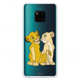 Carcasa Oficial Disney Simba y Nala transparente para Huawei Mate 20 Pro - El Rey León- La Casa de las Carcasas