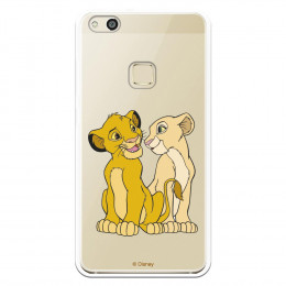 Carcasa Oficial Disney Simba y Nala transparente para Huawei P10 Lite - El Rey León- La Casa de las Carcasas