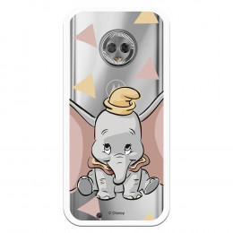 Carcasa Oficial Disney Dumbo silueta transparente para Motorola Moto G6 - Dumbo- La Casa de las Carcasas