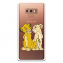 Carcasa Oficial Disney Simba y Nala transparente para Samsung Galaxy Note 9 - El Rey León- La Casa de las Carcasas