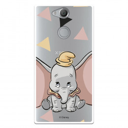 Carcasa Oficial Disney Dumbo silueta transparente para Sony Xperia XA2 - Dumbo- La Casa de las Carcasas