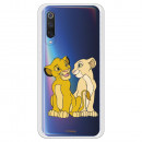 Carcasa Oficial Disney Simba y Nala transparente para Xiaomi Mi 9 - El Rey León- La Casa de las Carcasas