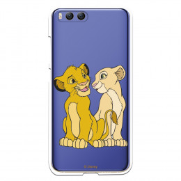 Carcasa Oficial Disney Simba y Nala transparente para Xiaomi Mi 6 - El Rey León- La Casa de las Carcasas