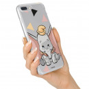 Coque Disney Officiel Dumbo Silhouette transparente pour Motorola Moto G7 Play