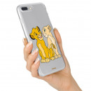 Coque Officielle Disney Simba et Nala transparente pour Samsung Galaxy J7 2016 - Le Roi Lion