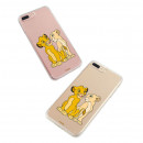 Coque Officielle Disney Simba et Nala transparente pour Huawei P8 Lite - Le Roi Lion