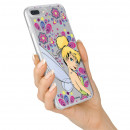 Coque Disney Officiel Clochette Fleurs Transparente pour Sony Xperia XA2 - Peter Pan