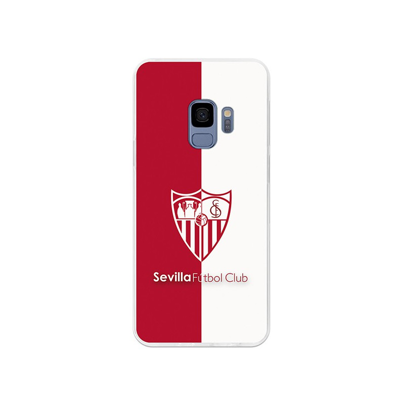 Coque Officielle Sevilla FC Écusson Bicolore pour Samsung Galaxy S9