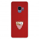 Coque Officielle Sevilla FC Écusson Couleur Fond Rouge pour Samsung Galaxy S9