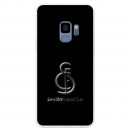 Coque Officielle Sevilla FC metal Fond Noir pour Samsung Galaxy S9