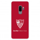 Coque Officielle Sevilla FC monochrome Fond Rouge pour Samsung Galaxy S9 Plus