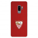 Coque Officielle Sevilla FC Écusson Couleur Fond Rouge pour Samsung Galaxy S9 Plus