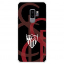 Coque Officielle Sevilla FC Écusson Blanc Fond Écusson pour Samsung Galaxy S9 Plus