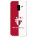 Coque Officielle Sevilla FC Écusson Bicolore pour Samsung Galaxy A8 2018