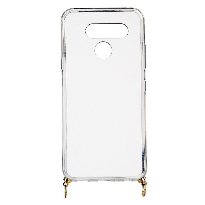 Funda Silicona Colgante Transparente para LG Q60