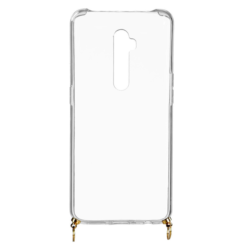 Funda Silicona Colgante Transparente para Oppo Reno2