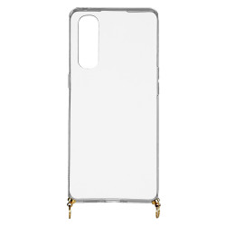 Funda Silicona Colgante Transparente para Oppo Find X2 Neo