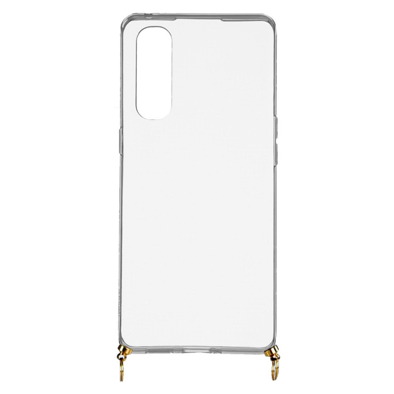 Funda Silicona Colgante Transparente para Oppo Find X2 Neo