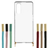 Funda Silicona Colgante Transparente para Oppo Find X2 Neo