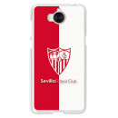 Coque Officielle Sevilla FC Écusson Bicolore pour Huawei Y5 2017