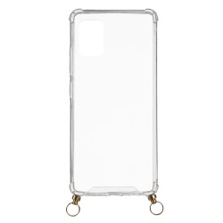 Funda Silicona Colgante Transparente para Samsung Galaxy A71 5G