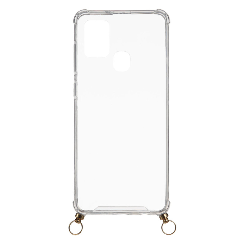 Funda Silicona Colgante Transparente para Samsung Galaxy A21s