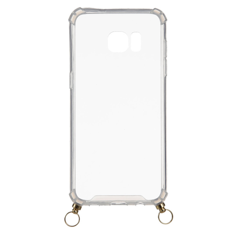 Funda Silicona Colgante Transparente para Samsung Galaxy S7 Edge